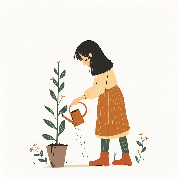 growth watering gardening flowers planting