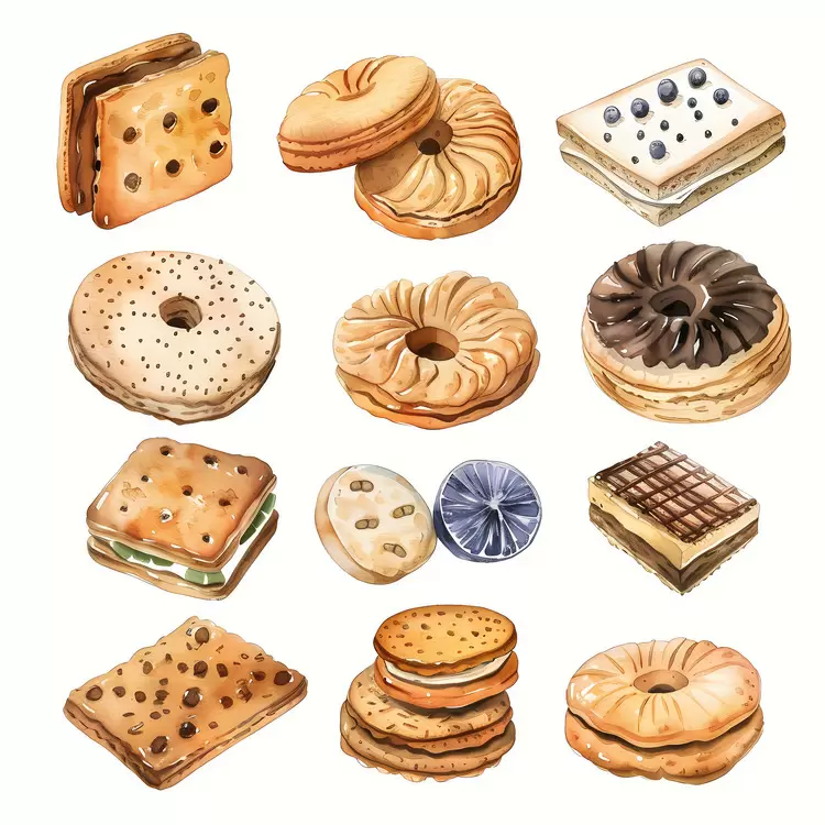 Lemon Bars Blueberry Muffins Banana Bread Brownies Gingerbread Men