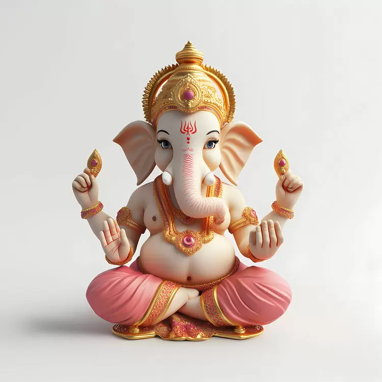laughing ganesha statue hindu god indian culture religious statue