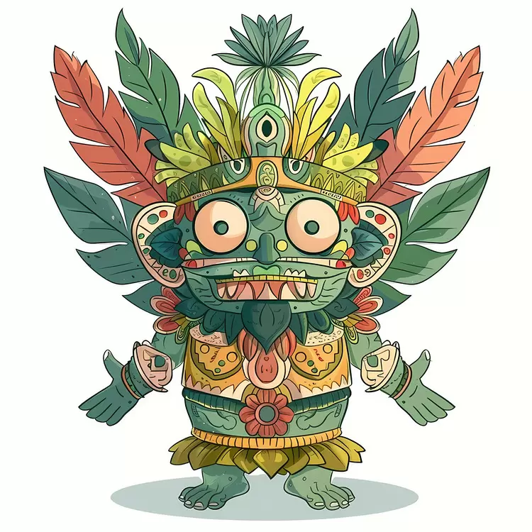 cartoon fantasy imaginative Bonalu festival mythical