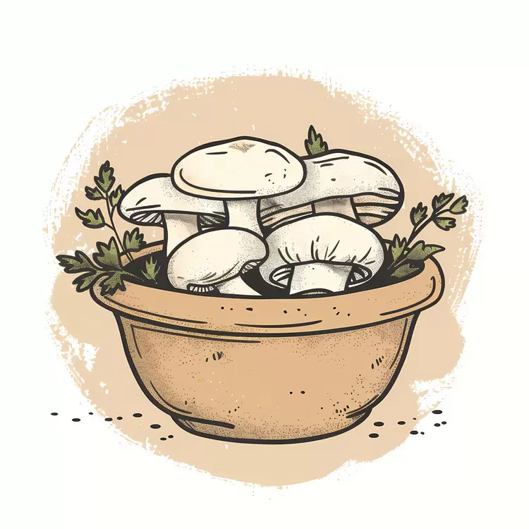 herb kitchen utensil mushroom pot delicious fresh