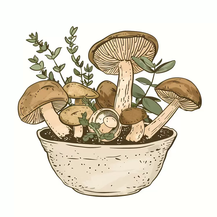 Botany Mushrooms Plant Fungus Garden