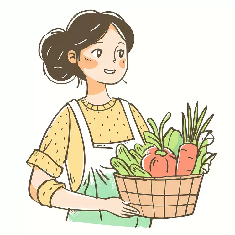 Home cooking vegetable basket Fruits Fresh ingredients Fresh produce