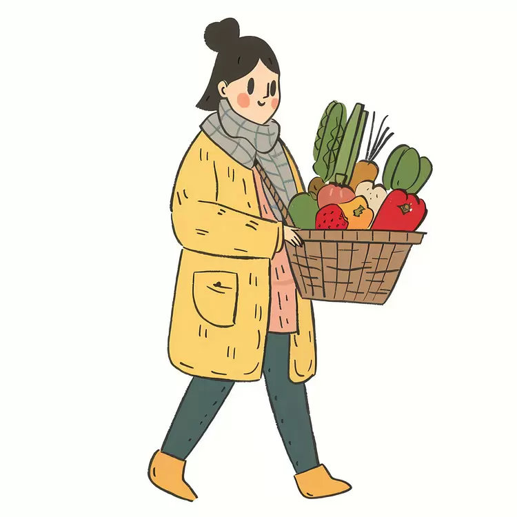 fresh produce fruits and vegetables farmer's market vegetable basket grocery shopping