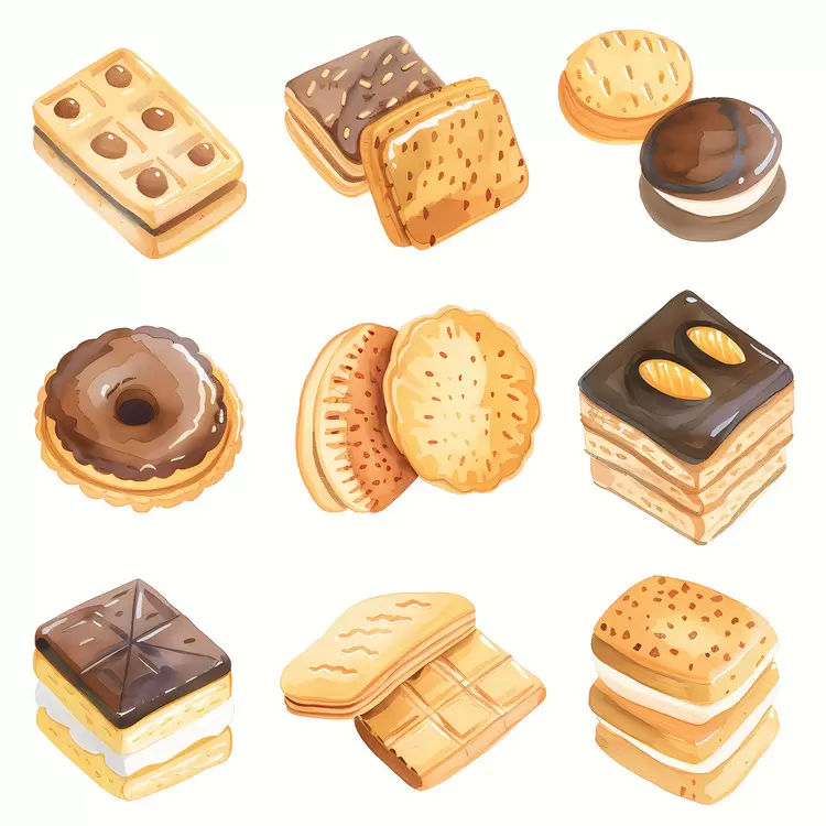muffins biscuits cookies cakes donuts