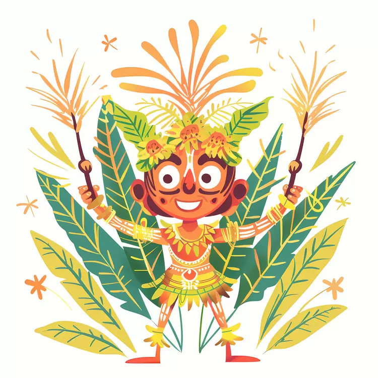 tribal tropical ethnic Bonalu festival