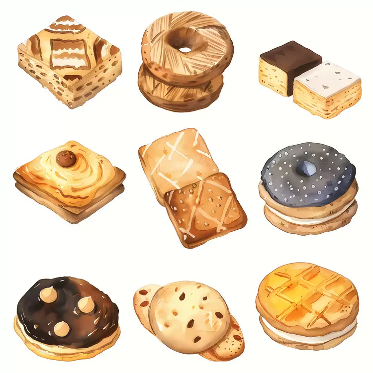 croissants biscuits cookies cakes pastry