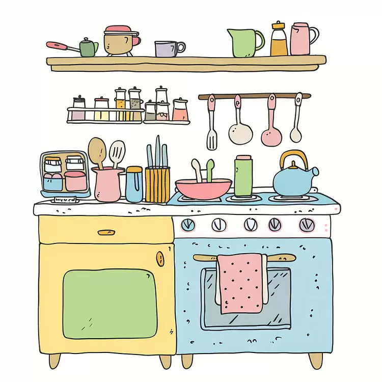 spices utensils cooking Kitchen refrigerator