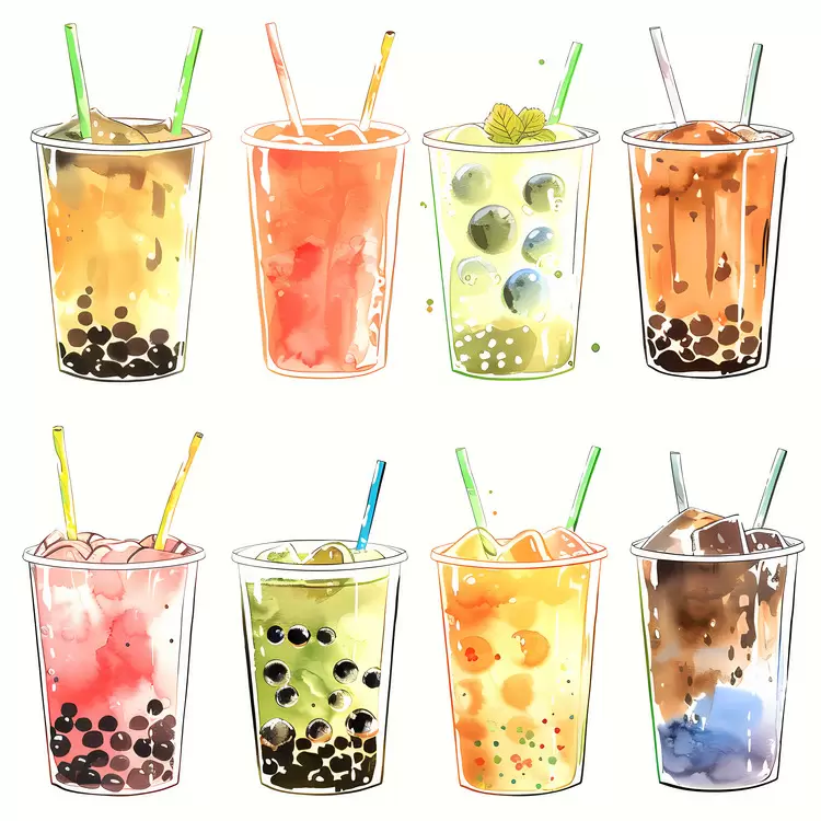 boba milk tea tapioca drink bubble tea frozen drinks chilled drink