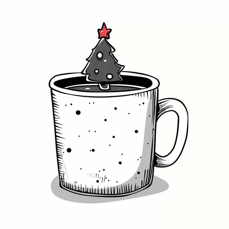 Red hat Drink container Snowflakes Star Hot drink