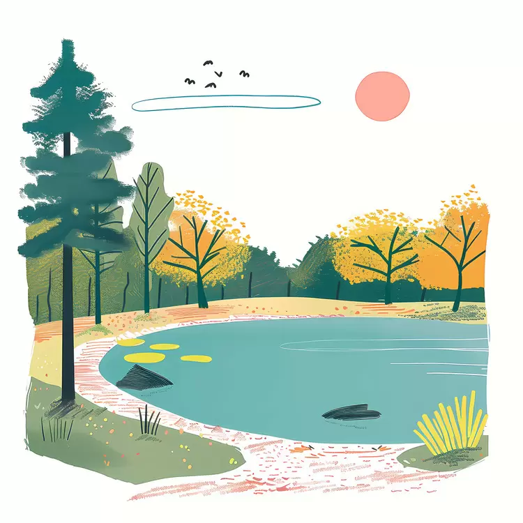landscape Park Lake nature sky