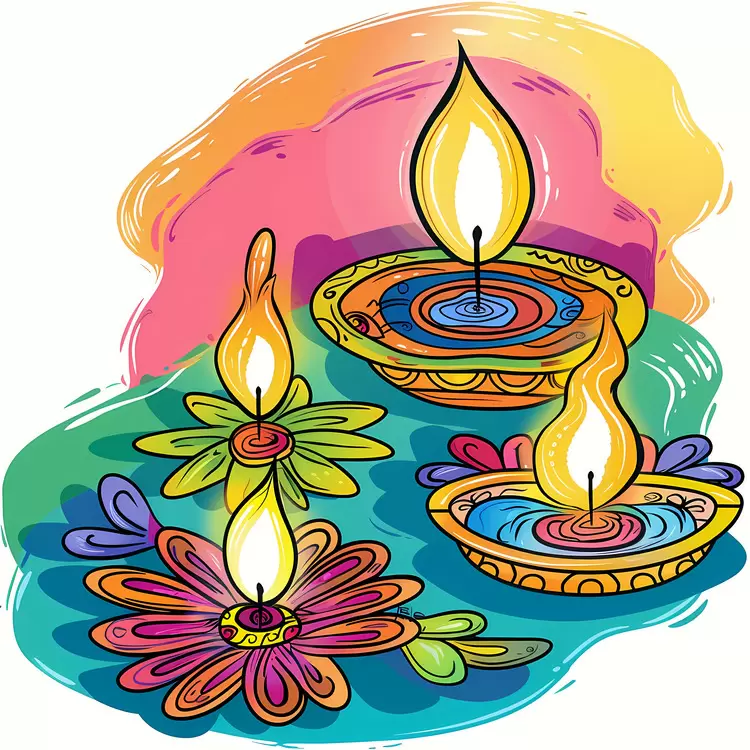 Indian culture Diwali festival Rangoli art