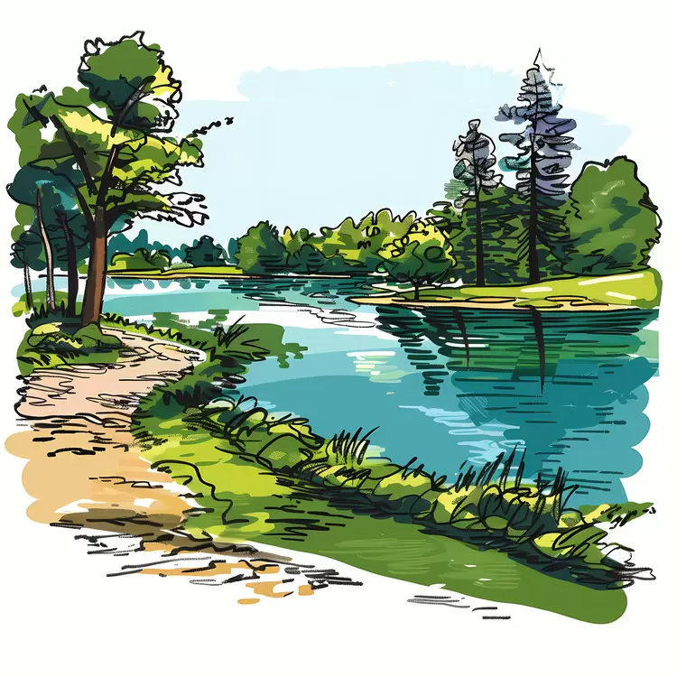 Scenic Mountains River Landscape Nature