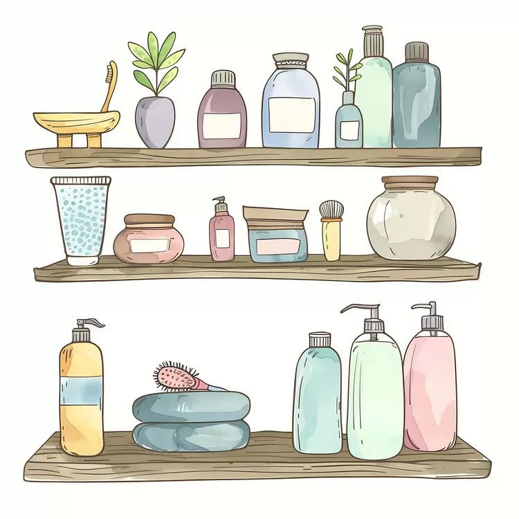 bathroom supplies bathroom shelf hair care products brushes and combs hair accessories