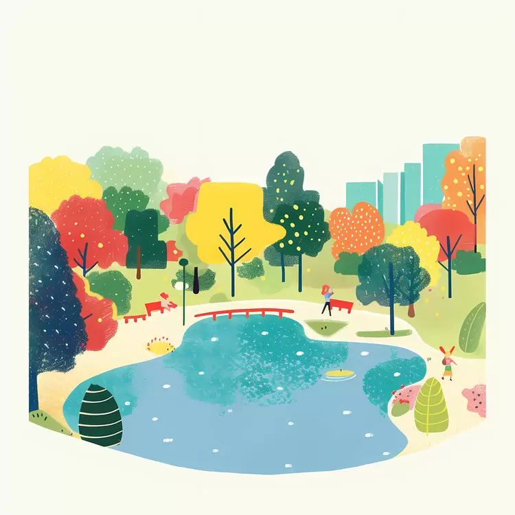 foliage landscape deciduous trees nature autumn