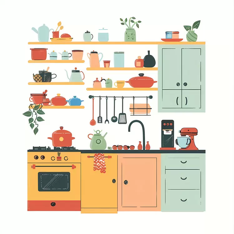 utensils rack cooking kitchen appliances coffee maker