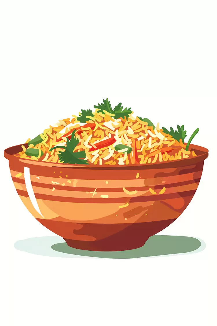 Spicy Lunch Stir fry biryani Vegetarian