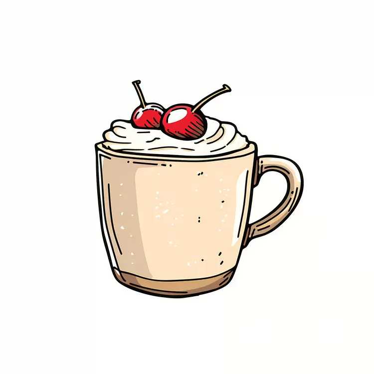 cappuccino Iced coffee Drink beverage Christmas dessert mug