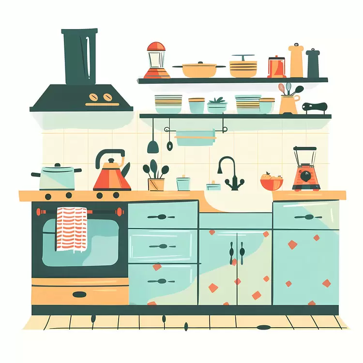 cooking food preparation cookware spices dishes