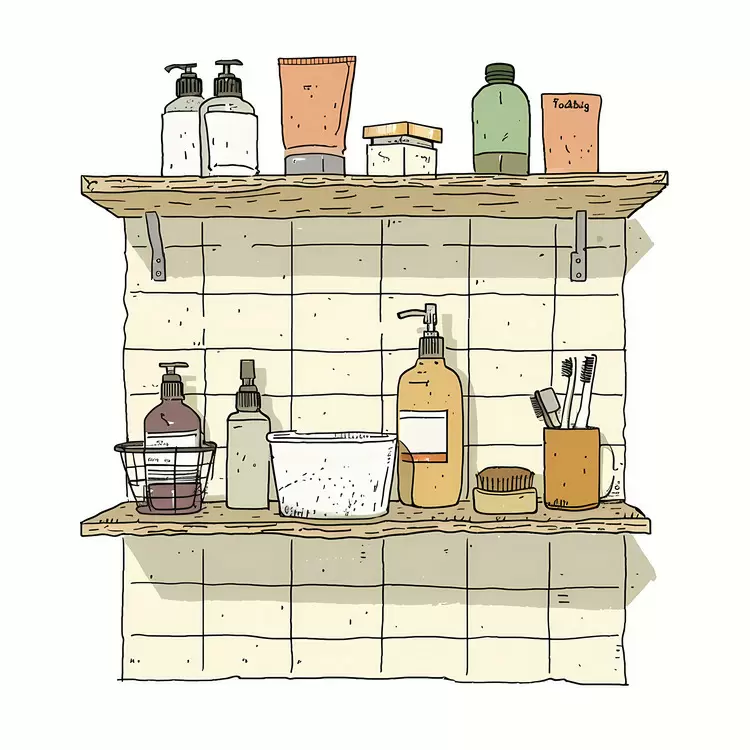 for  : shelf skincare products shelves bathroom shelf 10