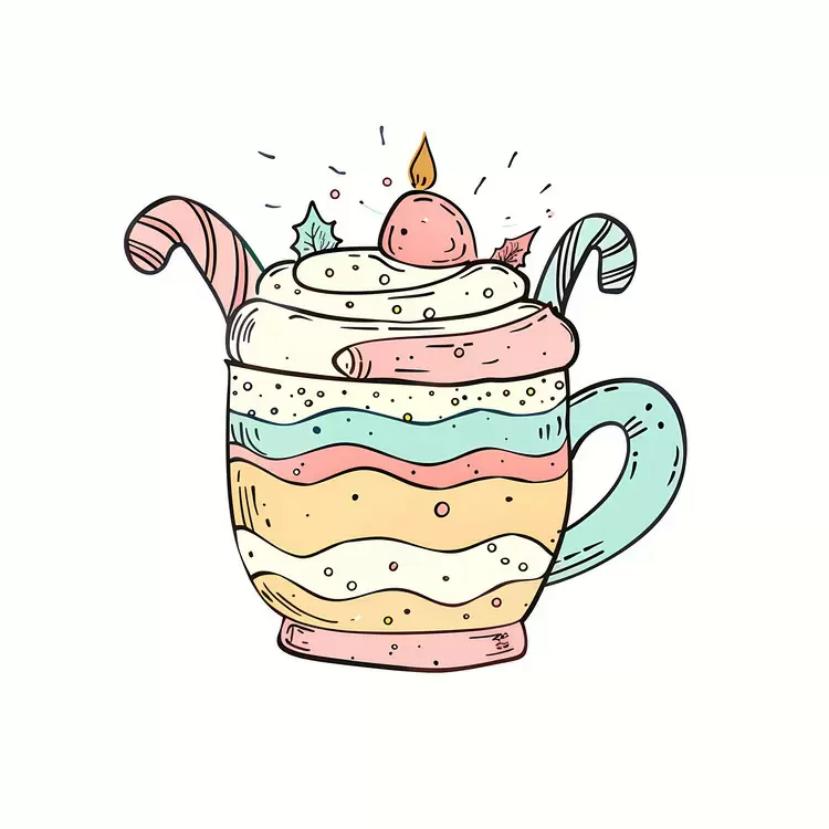 Playful Treats Christmas dessert mug Sugar