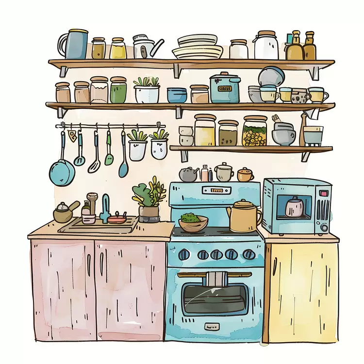 kitchen utensils stove cooking food preparation