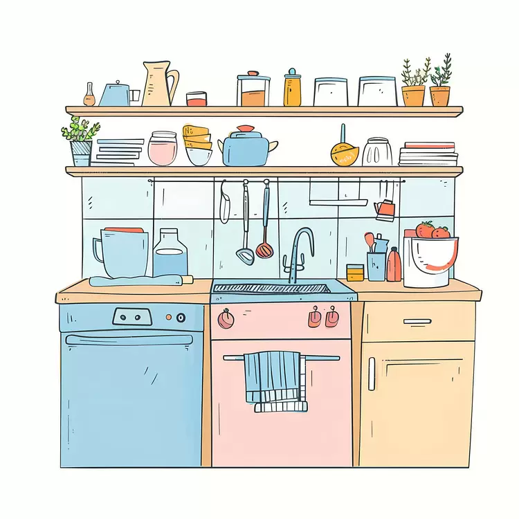 pot holder Kitchen microwave counter top shelves