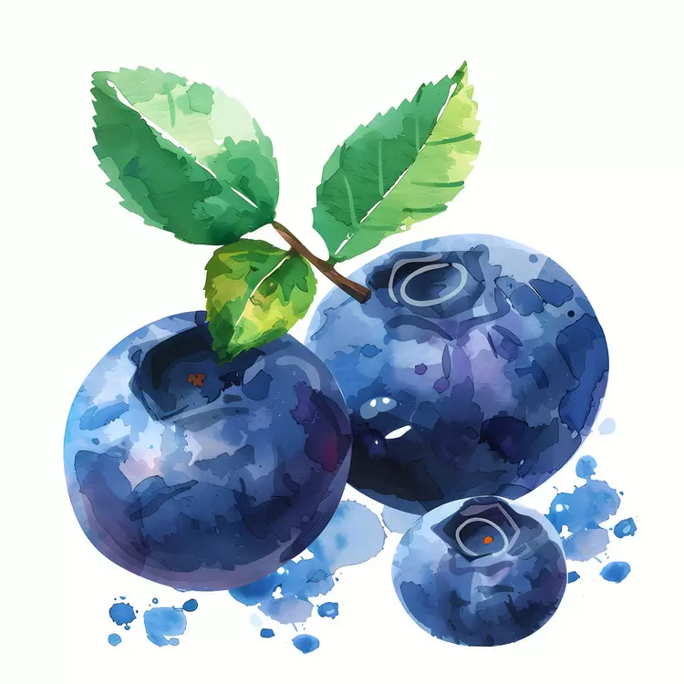 Blueberry juicy ripened food nature