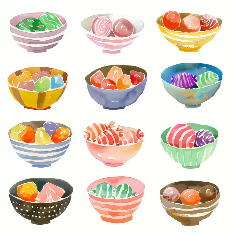 colorful confectionery desserts candy food