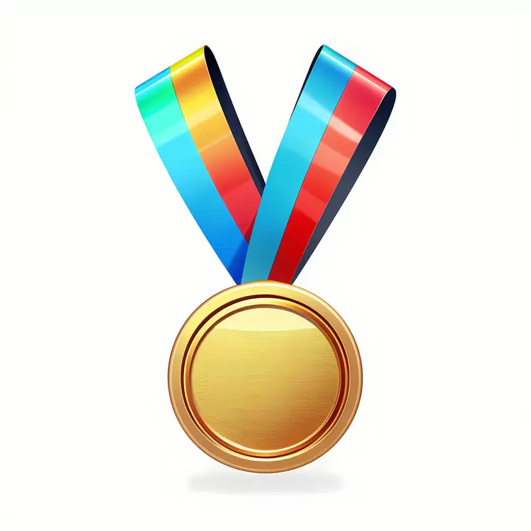 golden award commemoration decoration achievement medal celebratory ornament ribboned prize