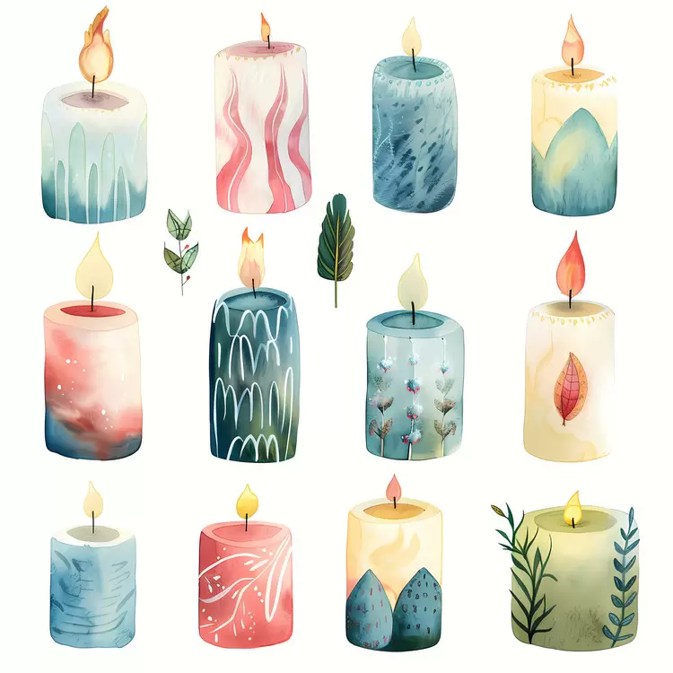 hand drawn watercolor impressionistic dreamy abstract