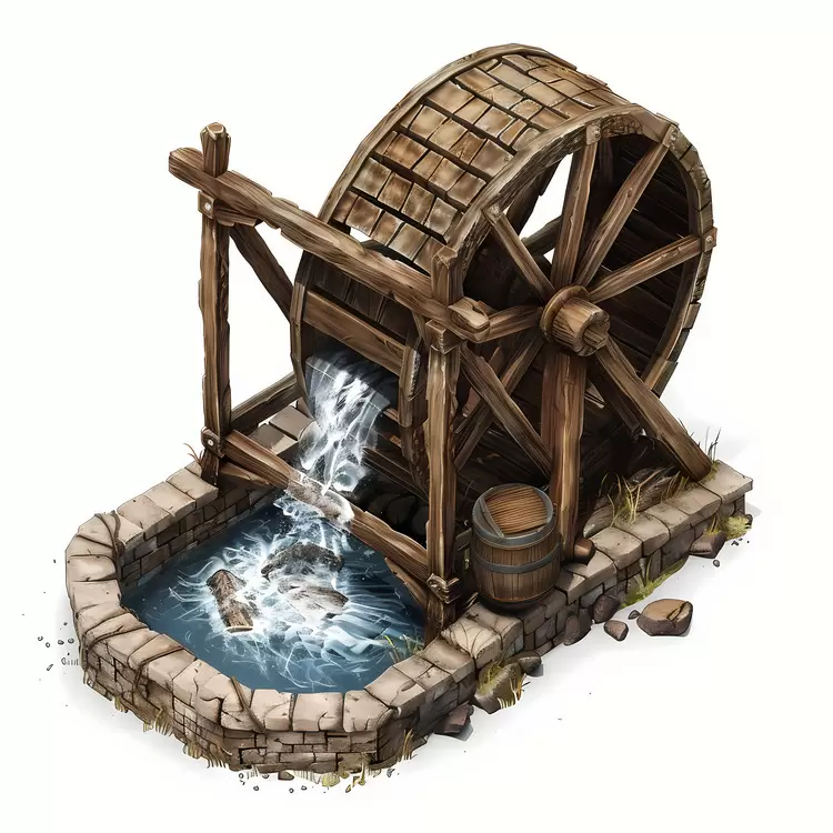 flow landscape Water Wheel stream natural