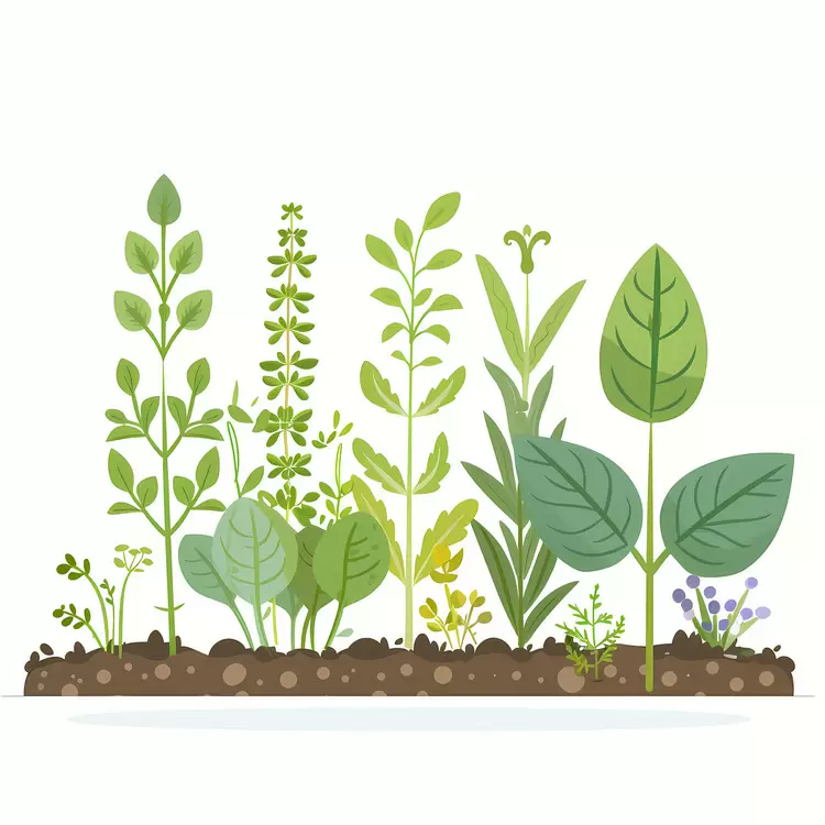 herbs nature plants weed lawn