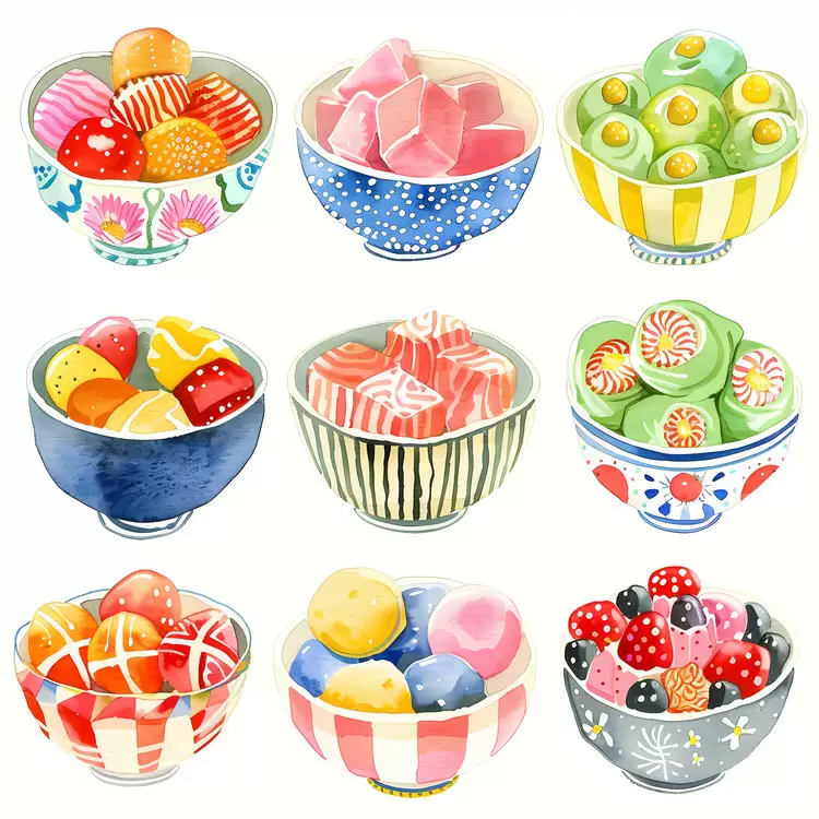 sugar dessert bowl sweets berries candy bowl