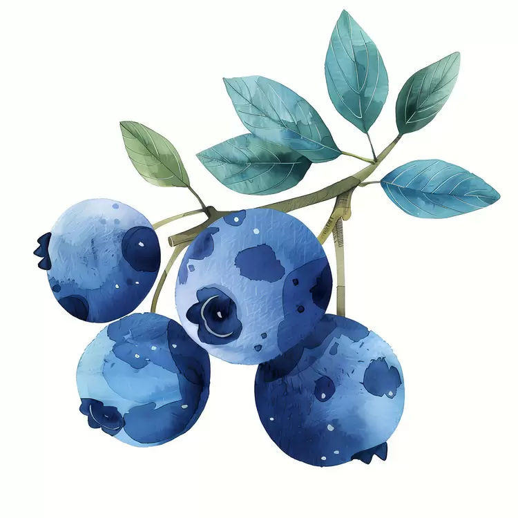 Delicious Waters Watercolor Food Fruits