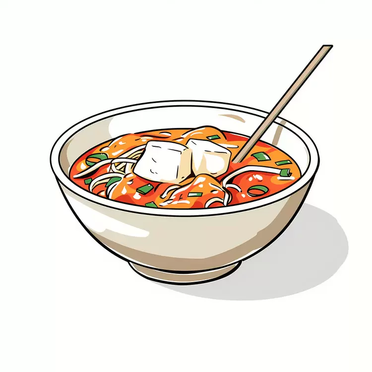 carrots rice red noodles soup