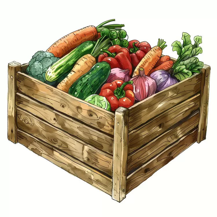 wooden crate vegetable crate delicious vegetables fresh produce healthy food