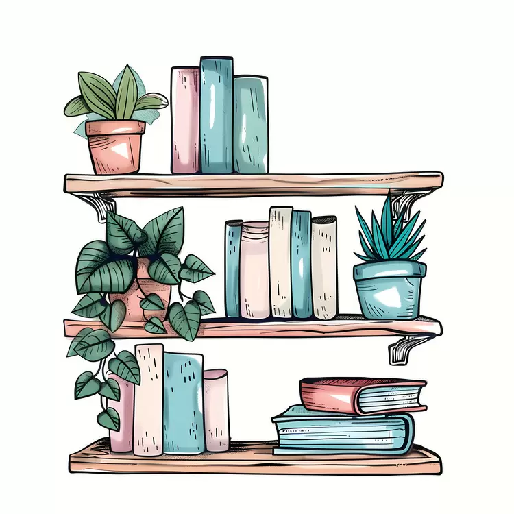 indoor gardening bookshelf bamboo plant green plant potted plants