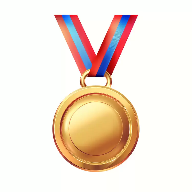 gold medal achievement competition medallion recognition