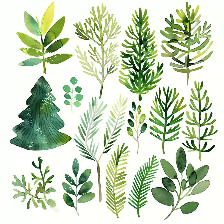 leaves wilderness decoration pine cypress
