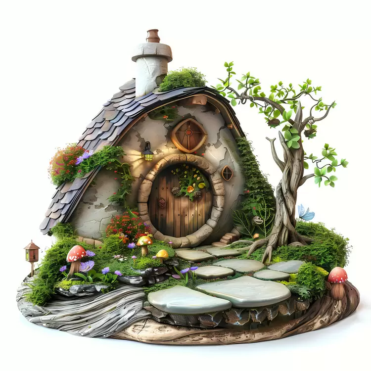 Gnome's home Fairy Garden Fairy tale Wooden structure Miniature