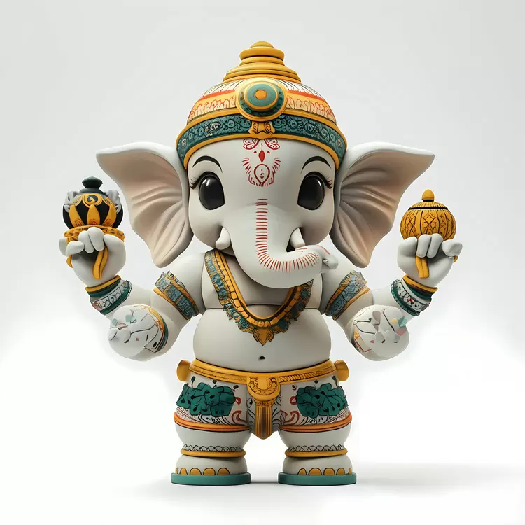 Indian Elephant Hand carved Lord of prosperity Bronze
