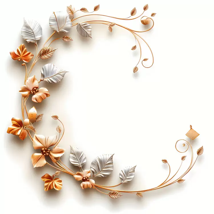 circle frame laurel leaves artistic ornate