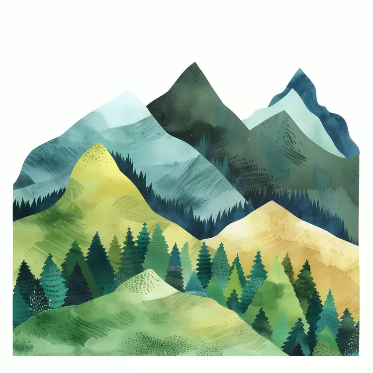 Mountains in the distance Nature Rugged landscape Hills