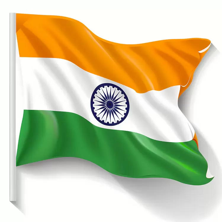 Wavy Waving Indian Independence Day Flapping