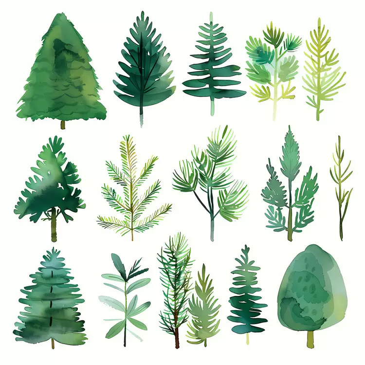 Christmas tree evergreen boughs Spruce tree Cypress tree Thuja tree