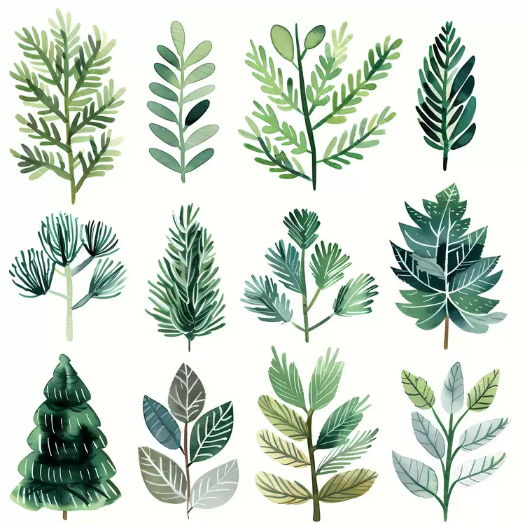foliage tree branches plants evergreen boughs