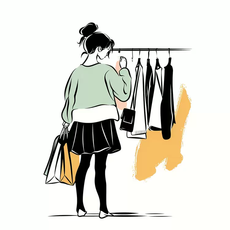 Purchasing Shopping Outfit Wardrobe Hanger