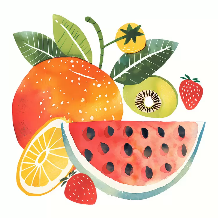 Limes Fresh produce Watermelon Kiwifruit Oranges