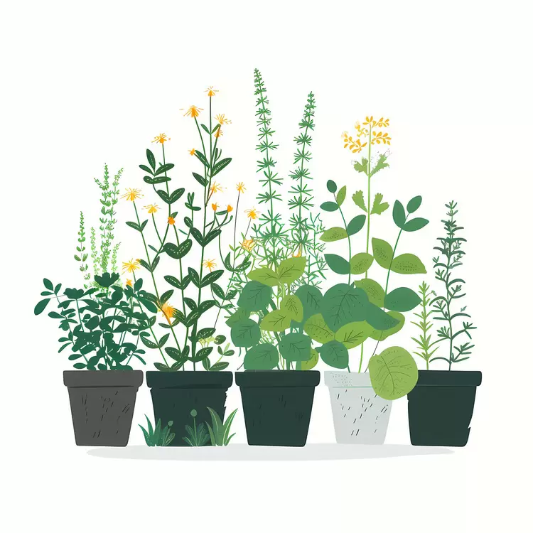 Flowers Growing Potted plants Nature
